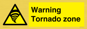 Warning Tornado zone